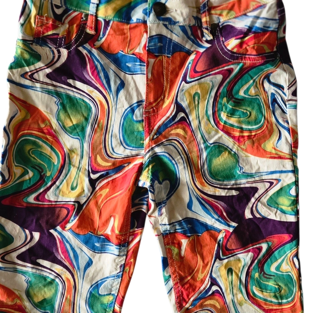 Like an Angel Colorful Swirl Kid  Avant Garde Shorts NWOT Girls Size 16